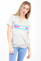 Always Perfect Slogan Printed T Shirt