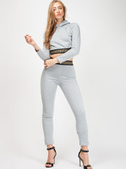 Patterned Trim Fleece Co-ord