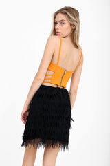 Cut Out Sides Cami Crop Top