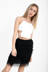 Cut Out Sides Cami Crop Top