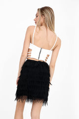 Cut Out Sides Cami Crop Top