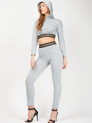 Patterned Trim Fleece Co-ord
