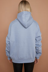 Ribbon Drawstring Ruched Sleeves Fleeced Hoodie