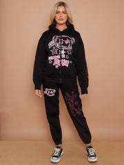 Geloof in jezelf grafisch fleece coördin