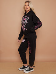 Geloof in jezelf grafisch fleece coördin