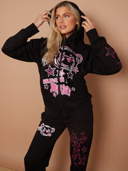 Geloof in jezelf grafisch fleece coördin