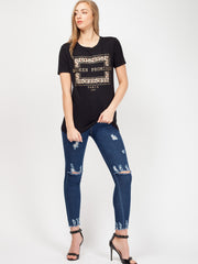 Leopard Print Broken Promise T-Shirt