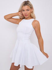 Geplooide A-lijnjurk