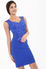 Haakbekleding geribbelde bodycon -jurk