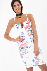 Lente bloemen gedrukte dompel cami jurk