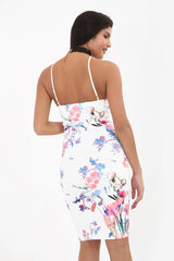 Lente bloemen gedrukte dompel cami jurk