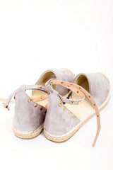 Studded Suedette Espadrille Sandals