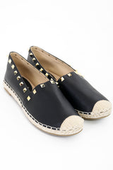 Studded PU Espadrilles