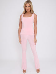 Slinky Vest Top & Flare Trouser Co-ord
