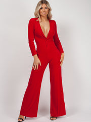 Draai front slinky jumpsuit