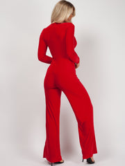 Draai front slinky jumpsuit