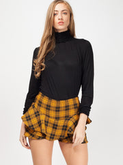 Kady Tartan Check Layered Skorts Shorts