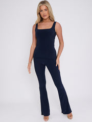 Slinky Vest Top & Flare Trouser Co-ord