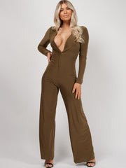 Draai front slinky jumpsuit