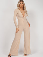 Draai front slinky jumpsuit