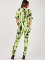 Tie Dye Crop Top And Trouser Co-ord