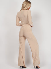 Draai front slinky jumpsuit