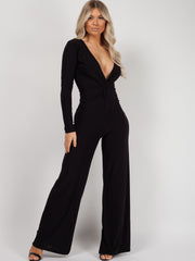 Draai front slinky jumpsuit
