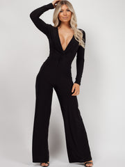 Draai front slinky jumpsuit