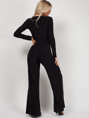 Draai front slinky jumpsuit