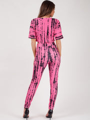 Tie Dye Crop Top And Trouser Co-ord