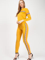 Love Slogan Tape Loungewear Set