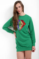 Loved Sequin Diamond Jumper Dress