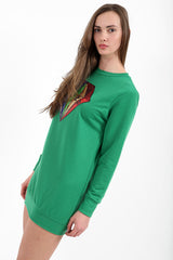 Loved Sequin Diamond Jumper Dress