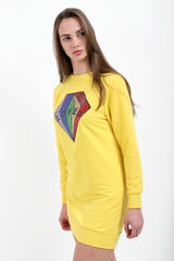 Loved Sequin Diamond Jumper Dress