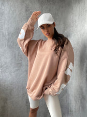 Buffalo Print Oversized Sweatshirt