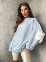 Buffalo Print Oversized Sweatshirt