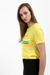 Camiseta impresa de lema de libertad