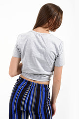 Fearless Tiger Print Slogan T Shirt