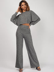 Cropped Batwing Top & Trouser Co-ord