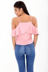 Frill Draped Cami Top