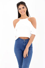 Frill Draped Cami Top