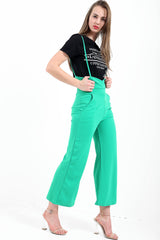 Long Straps High Waist Jumpsuit