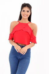 Frill Draped Cami Top
