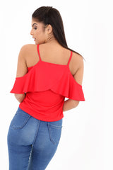 Frill Draped Cami Top