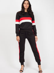 Contrast Panelled Loungewear Co-ord