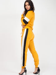 Contrast Panelled Loungewear Co-ord