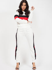 Contrast Panelled Loungewear Co-ord