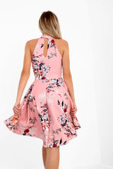 Botanisches Blumendruck -Skaterkleid