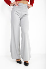 High Waisted Flare Trousers