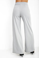 High Waisted Flare Trousers